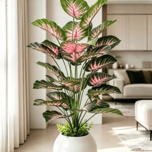 Large Artificial Colorful Taro Plant